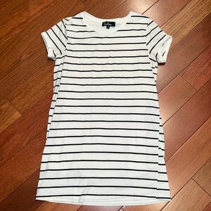 Lulu's Cafe Society Cream/Black Dress